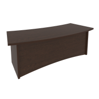 Стол руководителя криволинейный First KSR-4 (венге Цаво)